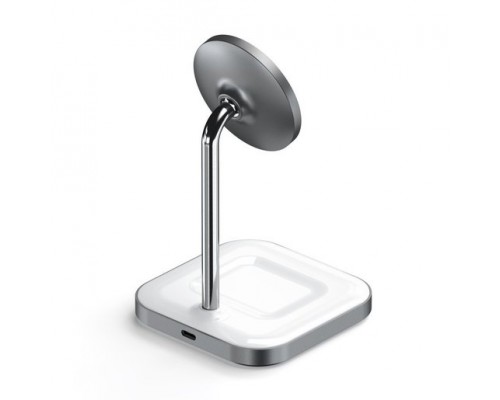 Зарядное устройство Satechi Magnetic 2-in-1 Wireless Charging Stand - Space Gray