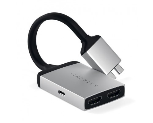 Переходник Satechi Type-C Dual HDMI Adapter - Silver