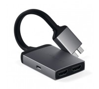 Переходник Satechi Type-C Dual HDMI Adapter - Space Gray                                                                                                                                                                                                  