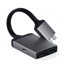 Переходник Satechi Type-C Dual HDMI Adapter - Space Gray                                                                                                                                                                                                  