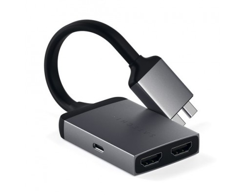 Переходник Satechi Type-C Dual HDMI Adapter - Space Gray