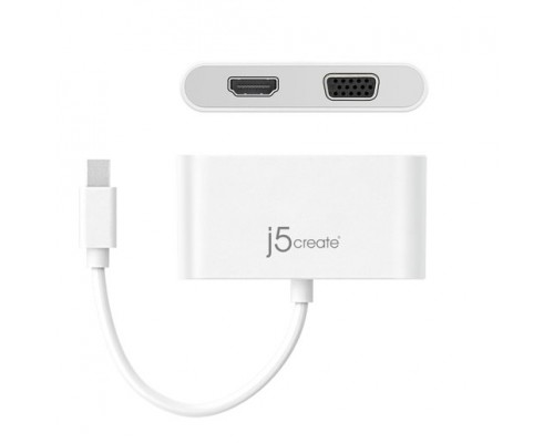 Переходник j5create USB-C to VGA & HDMI Adapter