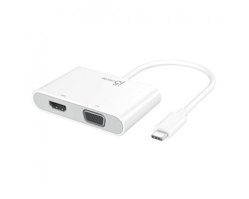 Переходник j5create USB-C to HDMI & VGA Adapter with USB 3.0/Power Delivery