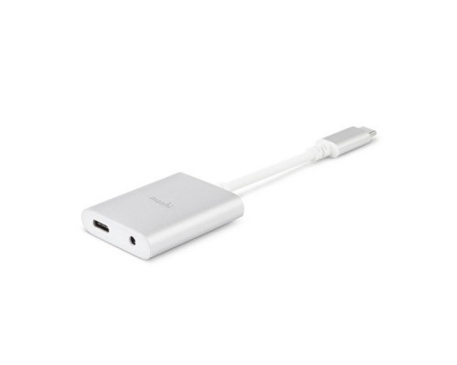 Разветвитель Moshi USB-C Digital Audio Adapter with Charging (Universal) - Silver