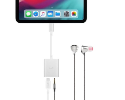 Разветвитель Moshi USB-C Digital Audio Adapter with Charging (Universal) - Silver