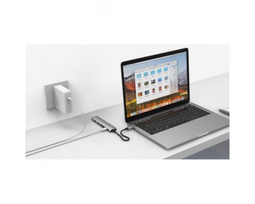 Разветвитель Hyper HyperDrive BAR 6-in-1 USB-C Hub for iPad Pro, MacBook Pro / Air - Silver