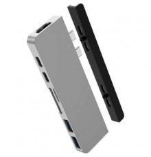Разветвитель Hyper HyperDrive 7-in-2  DUO 2020 Hub for USB-C MacBook Pro/Air - Silver                                                                                                                                                                     