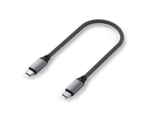 Кабель Satechi USB-C to USB-C Cable 10 inch - Space Gray