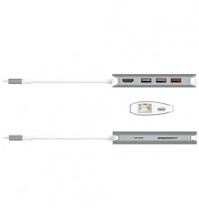 Разветвитель j5create USB-C Multi Adapter-HDMI / Ethernet / USB 3.1 / PD 3.0 / Memory Card Reader / Writer                                                                                                                                                