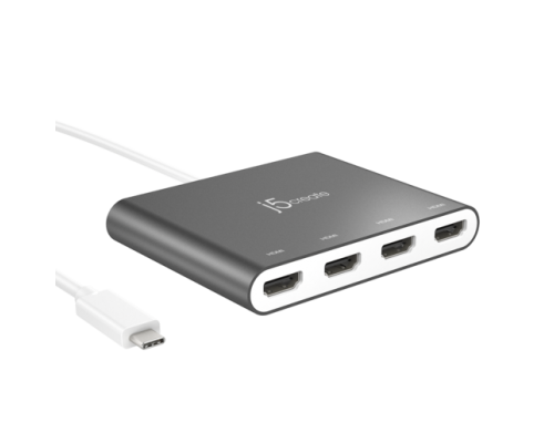 Разветвитель j5create USB-C to 4-Port HDMI Multi-Monitor Adapter