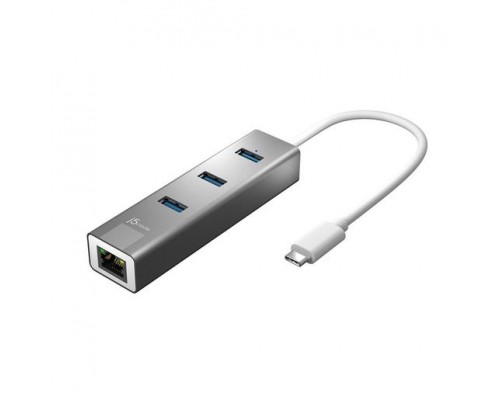 Разветвитель j5create USB Type-C with Gigabit Ethernet and 3x Hub Multi Adapter