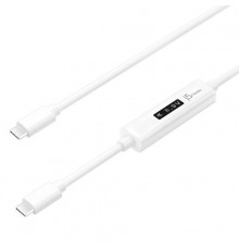 Кабель j5create USB-C 2.0 to USB-C Cable With OLED Dynamic Power Meter                                                                                                                                                                                    