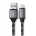 Кабель Satechi Type-A to Lightning Cable 10 inch - Space Gray