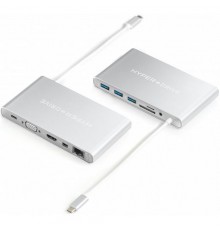 Разветвитель Hyper HyperDrive Ultimate USB-C Hub for MacBook, PC, USB-C Devices - Silver                                                                                                                                                                  