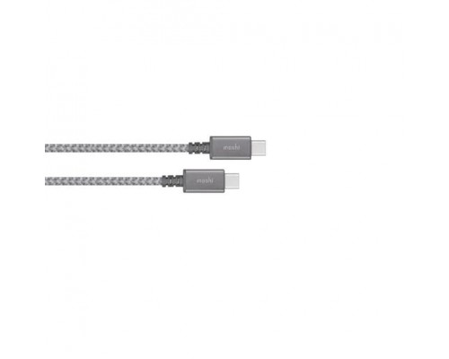 Кабель Moshi Integra USB-C to USB-C. Покрытие кабеля сделано из кевлара.