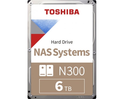 Жесткий диск HDD Toshiba N300 SATA3 6Tb 3.5