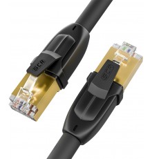 Патчкорд GCR  PROF кат.7 ethernet  3.0m F/FTP,  RJ45, CU, 28 AWG, литой, прямой , черный, экранированные коннекторы, GCR-52561                                                                                                                            