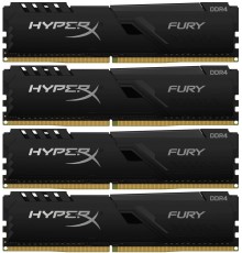 Оперативная память Kingston 128GB 3600MHz DDR4 CL18 DIMM (Kit of 4) HyperX FURY Black                                                                                                                                                                     