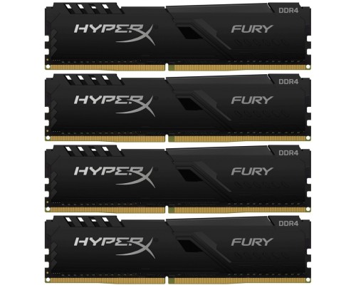 Оперативная память Kingston 128GB 3600MHz DDR4 CL18 DIMM (Kit of 4) HyperX FURY Black