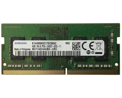 Оперативная память Samsung DDR4 4GB UNB SODIMM 2400, 1.2V