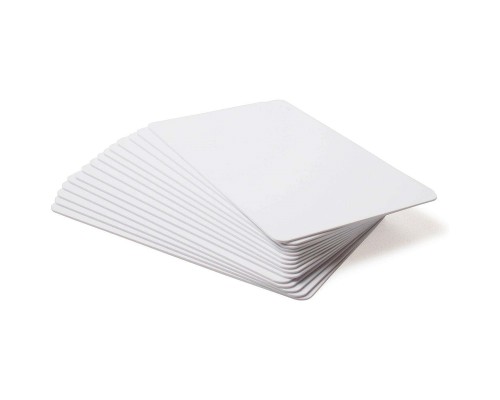 Пластиковые карты Zebra white PVC cards, 30 mil (500 cards)
