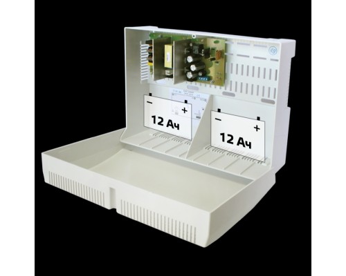 Источник вторичного электропитания RAPAN - 24/3 power supply 24V, 3A, under the battery 7-12Ah, protection of the battery and output