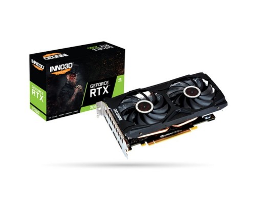 Видеокарта RTX 2060 TWIN X2 6GB GDDR6 192bit DVI HDMI 3xDP (N20602-06D6-1710VA15L) RTL  (658)