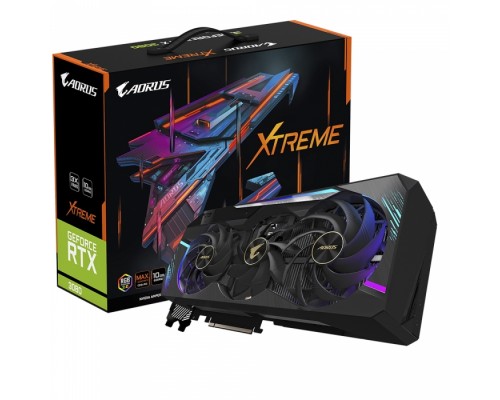 Видеокарта GV-N3080AORUS X-10GD RTX 3080 10GB 320bit GDDR6X 3xHDMI 3xDP RTL (307783)