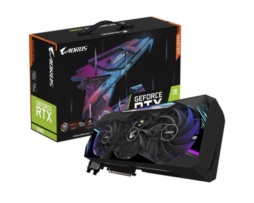 Видеокарта GV-N3080AORUS M-10GD 3.0 RTX 3080 MASTER 10GB GDDR6X 320bit 3xHDMI 3xDP  LHR