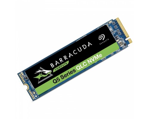 Накопитель SSD M.2 2280 1TB Seagate BarraCuda Q5 Client SSD ZP1000CV3A001 PCIe Gen3x4 with NVMe, 2400/1700, MTBF 1.8M, 3D QLC, 274TBW, 0.2DWPD, NVMe 1.3, RTL , (027724)