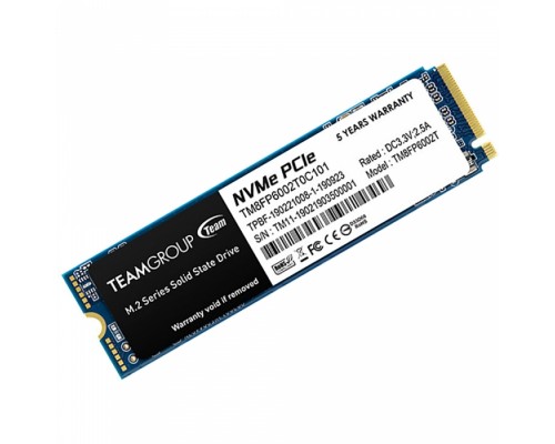 Накопитель SSD M.2 2280 2TB Team Group CARDEA ZERO Z330 Gaming SSD TM8FP8002T0C311 PCIe Gen3x4 with NVMe, 2100/1600, IOPS 220/200K, MTBF 1.5M, 3D TLC, 1000TBW, 0,27DWPD, RTL 050105