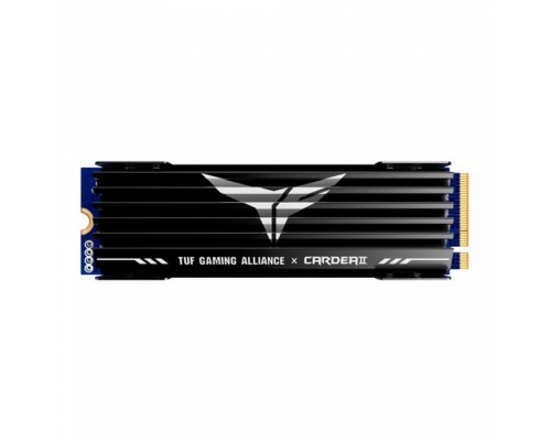 Накопитель SSD M.2 2280 1TB Team Group CARDEA II TUF Gaming SSD TM8FPB001T0C310 PCIe Gen3x4 with NVMe, 3400/3000, IOPS 450/400K, MTBF 2M, 3D TLC, 1665TBW, 0,91DWPD, Heatsink, RTL 050389