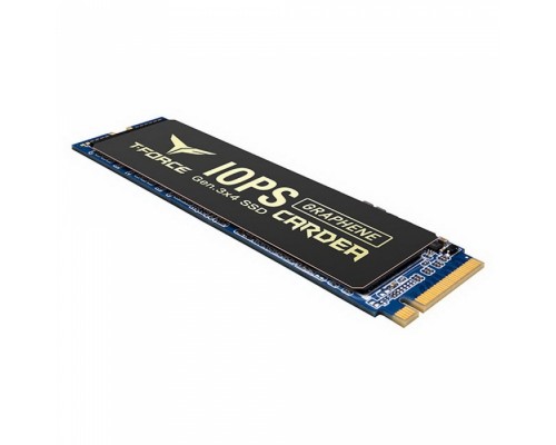 Накопитель SSD M.2 2280 1TB Team Group CARDEA IOPS Gaming SSD TM8FPI001T0C322 PCIe Gen3x4 with NVMe, 3400/3000, IOPS 680/670K, MTBF 1.5M, 3D TLC, 1665TBW, 0,91DWPD, 1+1 Heatsink, RTL 053700