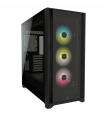 Корпус iCUE 5000X RGB CC-9011212-WW Tempered Glass Mid-Tower Smart Case, Black                                                                                                                                                                            