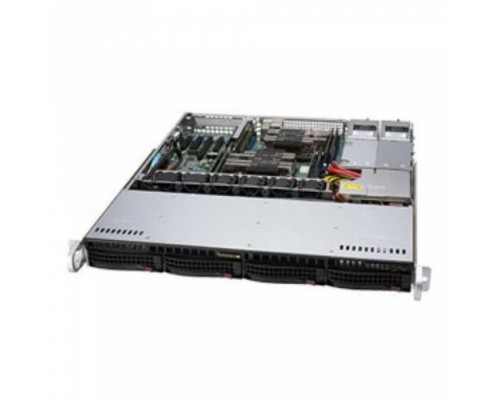 Серверный корпус SuperMicro CSE-813MF2TQC-R804CB ,Black 4xHotSwap SAS/SATA, ATX 800W HS 1U RM