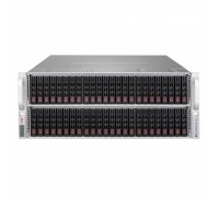 Серверный корпус SuperMicro CSE-417BE2C-R1K23JBOD Extremely high-density 4U storage server chassis (saves 2U space), Maximum drives per enclosure: 72x (48 front + 24 rear) 2.5