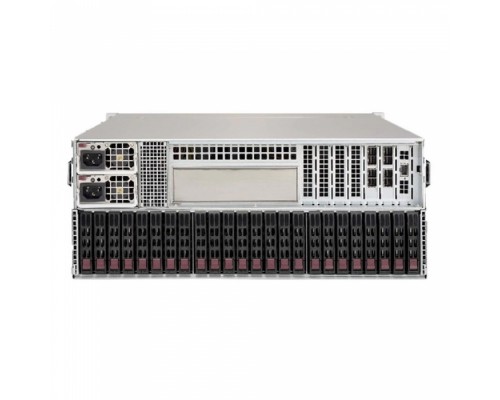 Серверный корпус SuperMicro CSE-417BE2C-R1K23JBOD Extremely high-density 4U storage server chassis (saves 2U space), Maximum drives per enclosure: 72x (48 front + 24 rear) 2.5