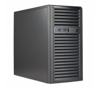 Серверный корпус SuperMicro CSE-731I-404B Mini-Tower mATX w/ 400W power supply for motherboards up to 9.6in x 9.6in - Includes 2x 5.25in external drive bays, 4x 3.5in internal drive bays, 4x I/O expansion slots, 2x USB ports (2.0 ready)              