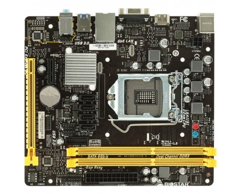 Материнская плата H110MHV3, Socket 1151, Intel H110, 2xDDR3-1600, 1xPCI-Ex16, 1xPCI-E, 4xSATA3, D-SUB+HDMI, 8CH, GLAN, 3xUSB3, 4xUSB2, mATX, RTL