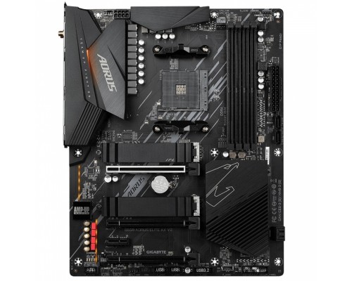 Материнская плата B550 AORUS ELITE AX V2, Socket AM4, AMD B550, 4xDDR4-3200, HDMI+DP, 3xPCI-Ex16, 1xPCI-Ex1, 4xSATA3(RAID 0/1/10), 2xM.2, 8 Ch Audio, 2.5GLan, WiFi, (2+4)xUSB2.0, (5+2)xUSB3.2, (0+1)xUSB3.2 Type-C™, ATX, RTL