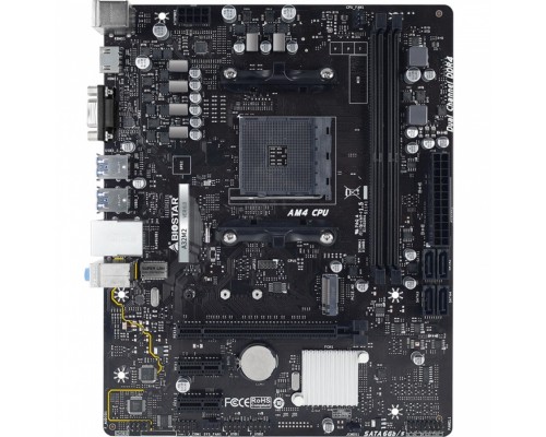 Материнская плата A32M2, Socket AM4, AMD A320, 2xDDR4-2667, D-SUB+HDMI, 1xPCI-Ex16, 2xPCI-Ex1, 4xSATA3(RAID 0/1/10), 1xM.2, 8 Ch Audio, GLan, (2+4)xUSB2.0, (4+0)xUSB3.2, 2xPS/2, mATX, RTL,