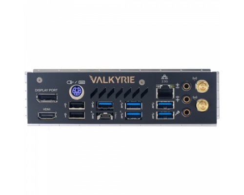 Материнская плата Z590I VALKYRIE, Socket 1200, Intel®Z590, 2xDDR4-3200, HDMI+DP, 1xPCI-Ex16, 4xSATA3(RAID 0/1/5/10), 2xM.2, 8Ch Audio, 2,5GLan, WiFi, (2+4)xUSB2.0, (5+2)xUSB3.2, (1+0)xUSB3.2 Type-C™, 1xPS/2, miniITX, RTL,