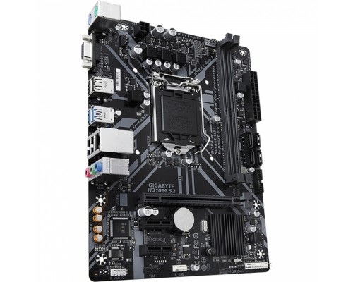 Материнская плата H310M S2, Socket 1151, Intel®H310, 2xDDR4-2666, D-SUB, 1xPCI-Ex16, 2xPCI-Ex1, 4xSATA3, 8 Ch Audio, GLan, (4+2)xUSB2.0, (2+2)xUSB3.1, 2xPS/2, mATX, OEM