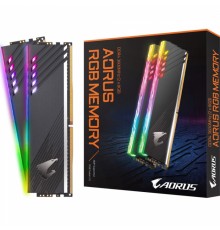 Память 16GB Gigabyte DDR4 3733 DIMM Aorus RGB Gray Gaming Memory GP-ARS16G37D Non-ECC, CL18, 1.4V,  XMP 2.0, 2x8GB, With Demo Kit, RTL  (819750)                                                                                                          
