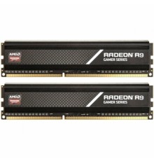 Память 64GB AMD Radeon™ DDR4 3600 DIMM R9 Gamers Series Black Gaming Memory R9S464G3606U2K Non-ECC, CL18, 1.35V, Heat Shield, Kit (2x32GB), RTL                                                                                                           