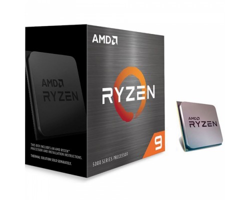 Процессор RYZEN 9 5900X BOX (Vermeer, 7nm, C12/T24, Base 3,70GHz, Turbo 4,80GHz, Without Graphics, L3 64Mb, TDP 105W, w/o cooler, SAM4)