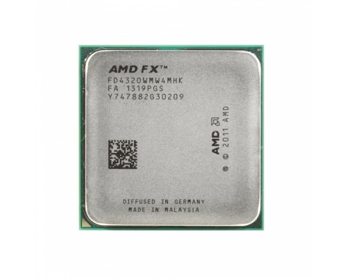 Процессор FX-4320 OEM (Vishera, 32nm, C4/T4, Base 4,00GHz, Turbo 4,10GHz, Without Graphics, L3 4Mb, TDP 95W, SAM3+)