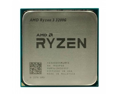 Процессор RYZEN 3 3200GE OEM (Picasso, 12nm, C4/T4/GPU8, Base 3,30GHz, Turbo 3,80GHz, Vega 8, L3 4Mb, TDP 35W, SAM4)