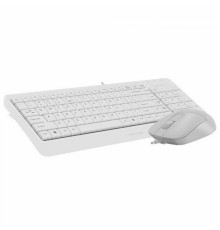 Клавиатура + мышь A4Tech Fstyler F1512 , белый, USB                                                                                                                                                                                                       