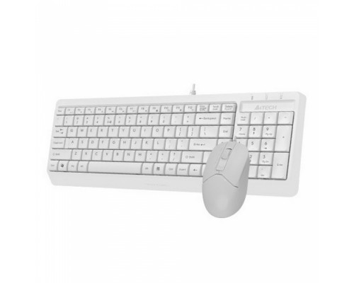 Клавиатура + мышь A4Tech Fstyler F1512 , белый, USB